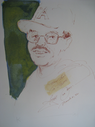 Papas portrait of Reggie Jackson